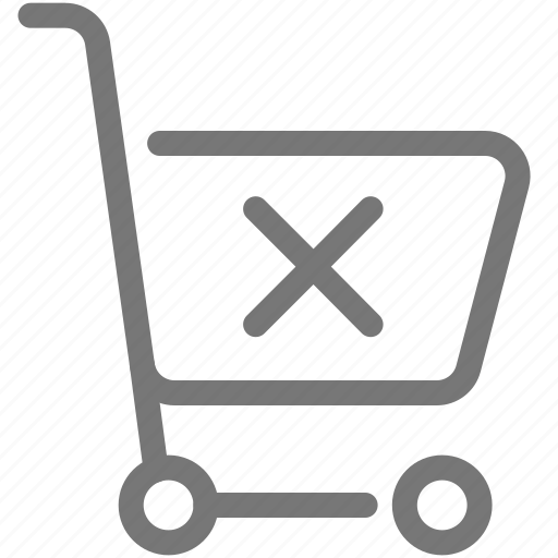 Basket, cart, delete, ecommerce, supermarket, trolley icon - Download on Iconfinder