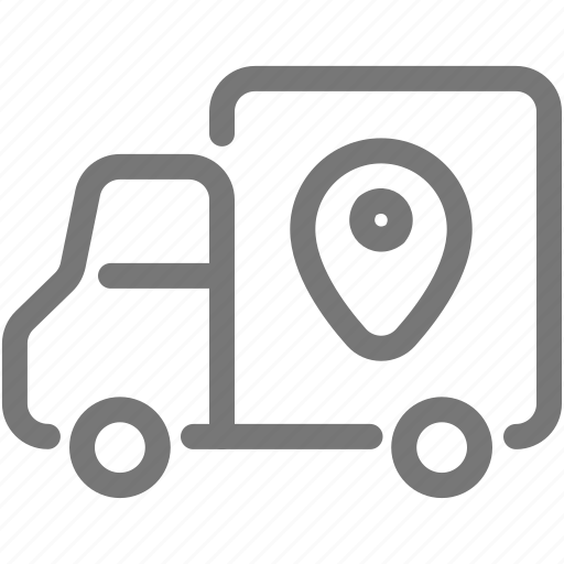 Delivery, location, shipping, transport, truck icon - Download on Iconfinder