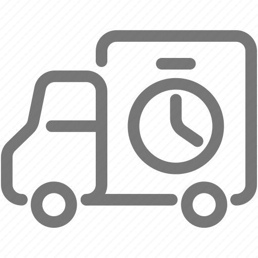 Delivery, fast, shipping, time, transport, truck, van icon - Download on Iconfinder
