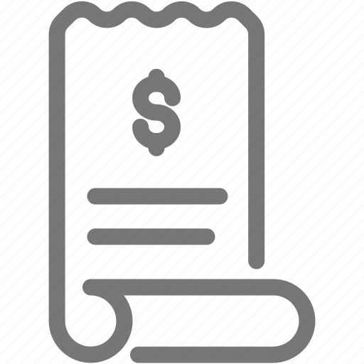 Bill, dollar, invoice, money icon - Download on Iconfinder