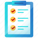 checklist, document, file, list
