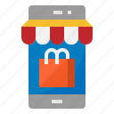 ecommerce, mobile, phone, shopping, store