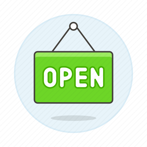 Board, open, shopping, shops, sign, store icon - Download on Iconfinder