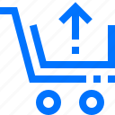cart, clear, download, export, out, remove, shopping
