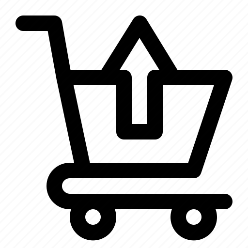Arrow, bag, cart, ecommerce, shop, shopping, upload icon - Download on Iconfinder