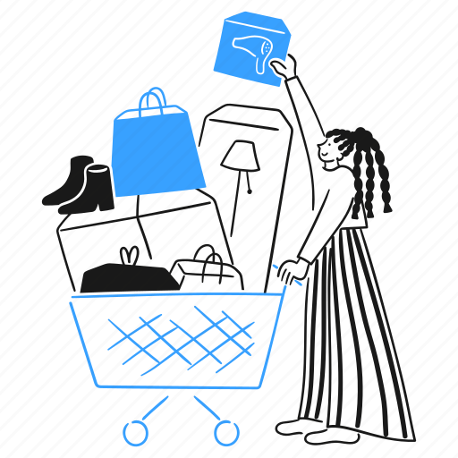 Add, to, cart, shopping, online, store, buy illustration - Download on Iconfinder