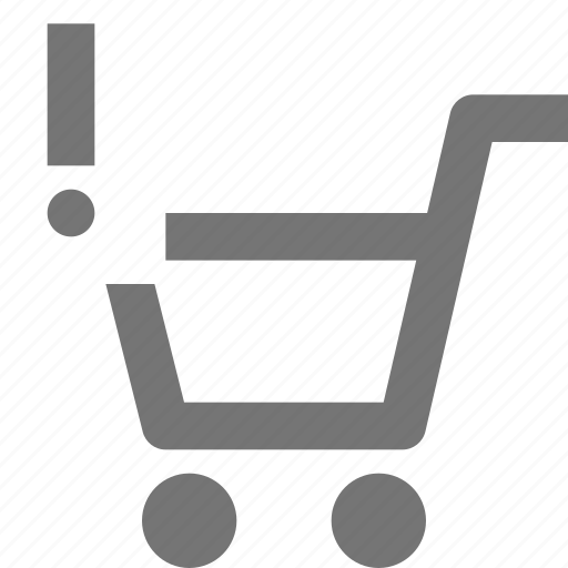 Alert, cart, shopping, error, basket, buy, ecommerce icon - Download on Iconfinder