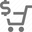 cart, dollar, shopping, money, basket, buy, ecommerce, store 