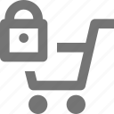 cart, lock, shopping, security, basket, buy, ecommerce, store 