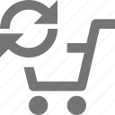 cart, refresh, shopping, arrows, reload, sync, buy, store 