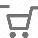 cart, shopping, minimize, minus, basket, buy, ecommerce, store 