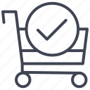 cart, confirm, shopping, buy, ecommerce, shop