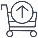 cart, shopping, up, arrow, buy, ecommerce