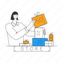 decorates, store, window, ecommerce, shopping, buy, market, shop, sale 