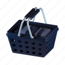shopping, basket, shopping basket, trolley, shop 