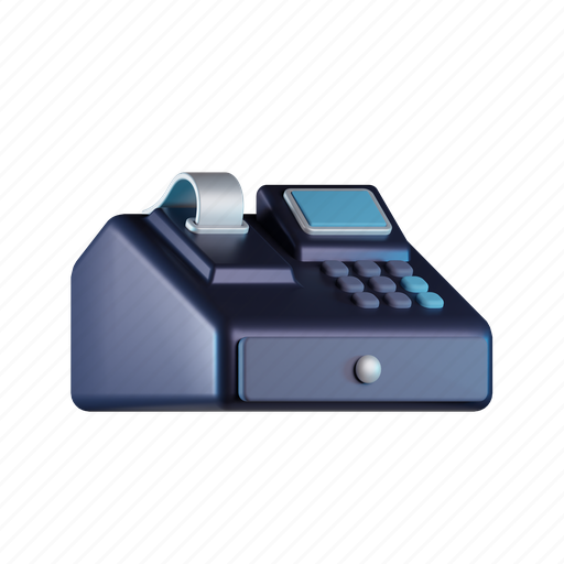 Cashier, machine, technology, payment, device, shopping 3D illustration - Download on Iconfinder