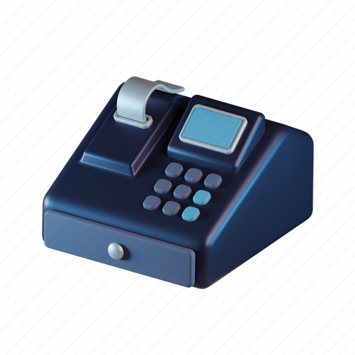 Cashier, machine, payment, shopping, equipment 3D illustration - Download on Iconfinder