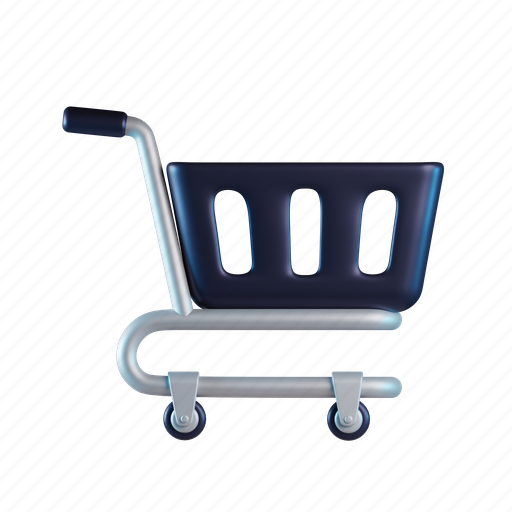 Shopping, cart, shopping cart, trolley, buy, shopping trolley 3D illustration - Download on Iconfinder