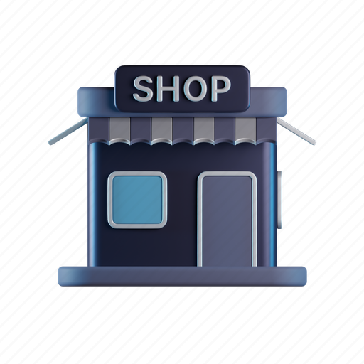 Store, business, market, shopping, building, house 3D illustration - Download on Iconfinder
