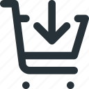 cart, e-commerce, market, move, shopping
