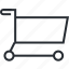 cart, line, pixel icon, sale, shopping, thin 