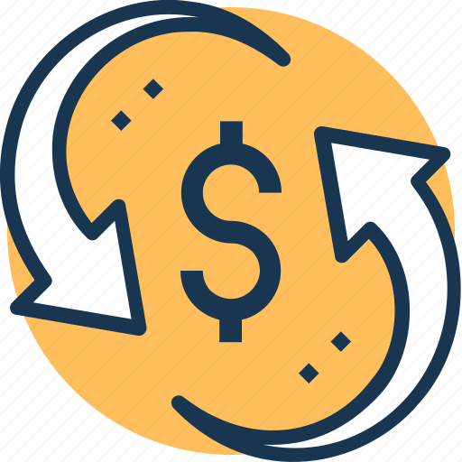 Cash, currency, finance, money, sync icon - Download on Iconfinder