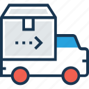 cargo, delivery, shipping, truck, van