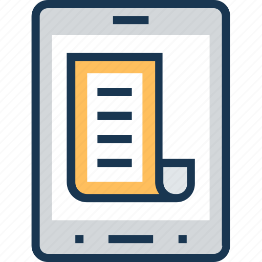 Documents, list, mobile, online, paper icon - Download on Iconfinder