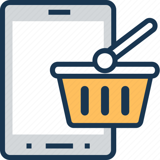 Basket, m commerce, mobile, shopping, shopping basket icon - Download on Iconfinder