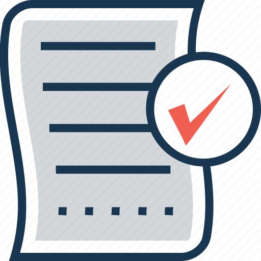 Approved, checked, composing, list, paper icon - Download on Iconfinder