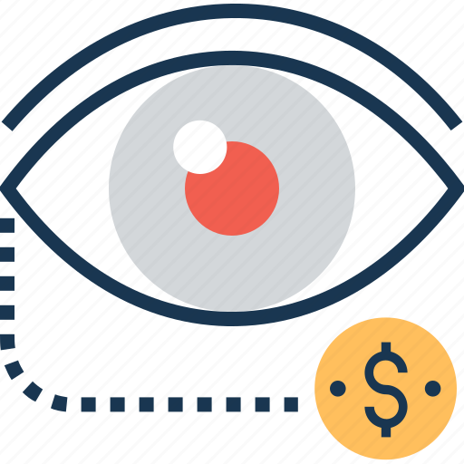Analysis, dollar, eye, finance, view icon - Download on Iconfinder