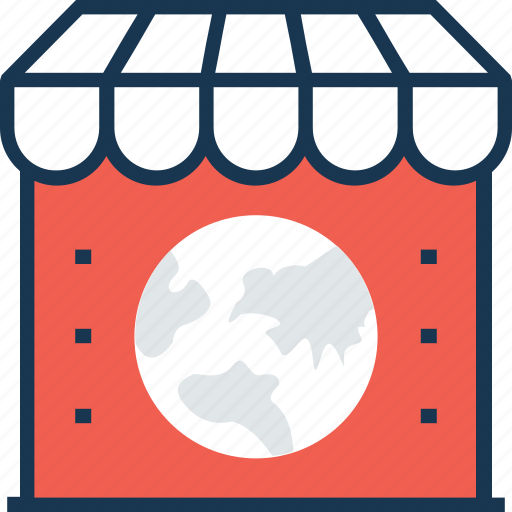 Earth, map, market, shop icon - Download on Iconfinder