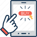 app, buy online, hand gesture, online shopping, shopping
