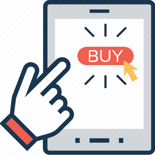 App, buy online, hand gesture, online shopping, shopping icon - Download on Iconfinder