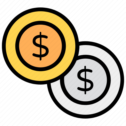 Asset, cash, coins, currency coins, dollar, dollar coins, money icon - Download on Iconfinder
