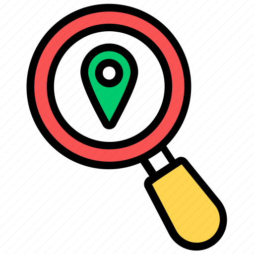 Address search, location, location exploration, location tracker, navigation, search, search location icon - Download on Iconfinder