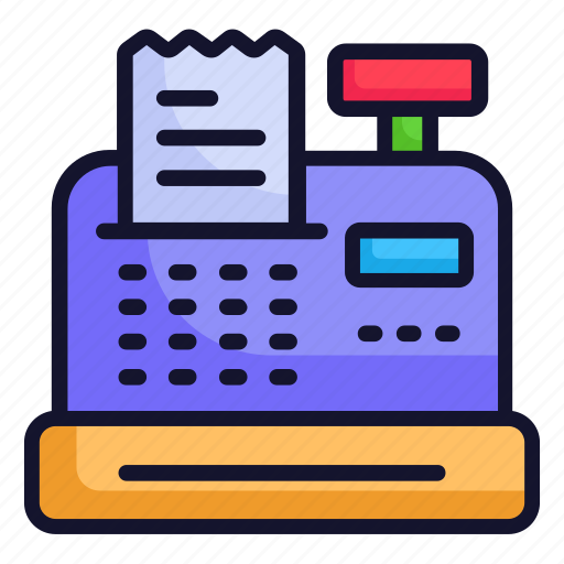 Invoice machine, invoice, receipt, shopping, commerce icon - Download on Iconfinder