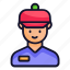 delivery boy, delivery man, avatar, delivery person, commerce, shopping 
