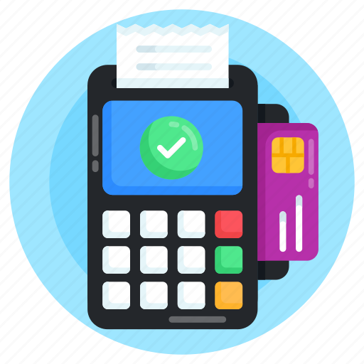 Card payment, pos machine, cash till, point of sale, invoice machine icon - Download on Iconfinder