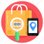 scan code, barcode scan, shopping scan, shopping location, track order 
