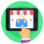 mobile shopping, mcommerce, select product, choose product, online shopping 