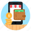 online wallet, e wallet, mobile wallet, digital wallet, shopping app 