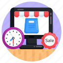 ecommerce, online shopping, sale time, sale duration, online sale