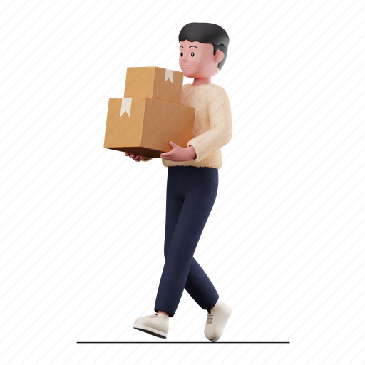 Package, delivery, parcel, box 3D illustration - Download on Iconfinder