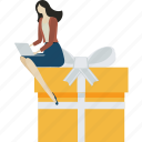 gift, present, shopping, gift box, ecommerce, shop, sale