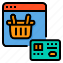 basket, card, credit, online, payment, shopping, smartphone