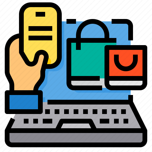 Bag, laptop, order, shopping, smartphone icon - Download on Iconfinder