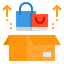 bag, box, commerce, gift, shopping