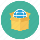 box, delivery, global, globe, package, packagingcompany, world