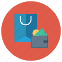 cash, ecommerce, payment, shop, shopping, shoppingbag, wallet